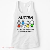 Autism Seeing The World From A Different Angle Autism Gifts Women's Tank Top thumb 0