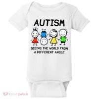 Autism Seeing The World From A Different Angle Autism Gifts Baby Bodysuit thumb 0