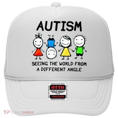 Autism Seeing The World From A Different Angle Autism Gifts Hat