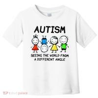 Autism Seeing The World From A Different Angle Autism Gifts Toddler T-Shirt thumb 0