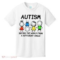 Autism Seeing The World From A Different Angle Autism Gifts Kids T-Shirt thumb 0
