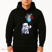 Astro Cat With Planet Balloons Hoodie thumb 2