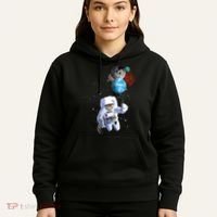 Astro Cat With Planet Balloons Hoodie thumb 5