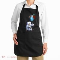 Astro Cat With Planet Balloons Apron thumb 2