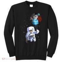 Astro Cat With Planet Balloons Sweatshirt thumb 0