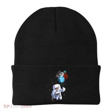 Astro Cat With Planet Balloons Beanie