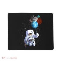 Astro Cat With Planet Balloons Mousepad thumb 0