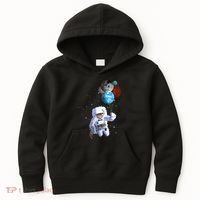 Astro Cat With Planet Balloons Kids Hoodie thumb 0