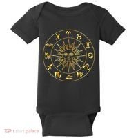 Astrology - Collection of hand drawn zodiac signs Baby Bodysuit thumb 0
