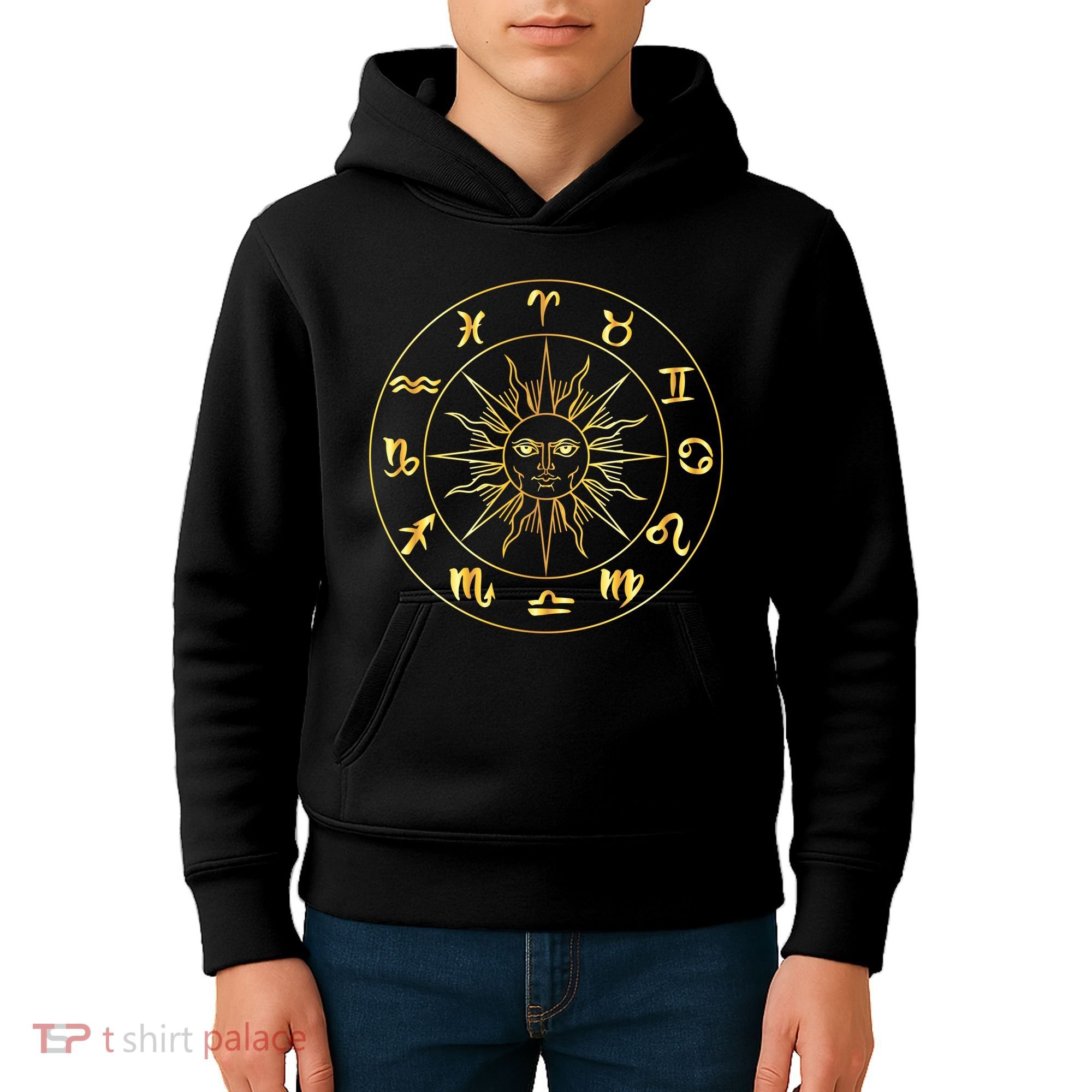 Astrology - Collection of hand drawn zodiac signs Kids Hoodie