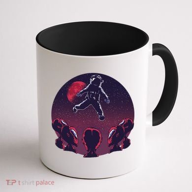 Astronaut Alien Coffee Mug back
