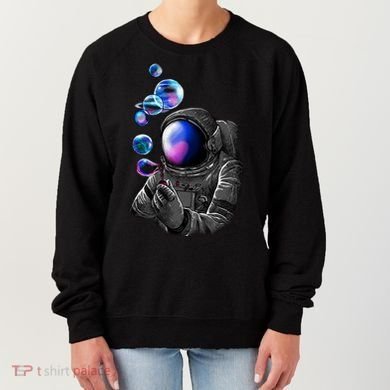 Astronaut Blowing Space Bubbles Women's Sweatshirt
