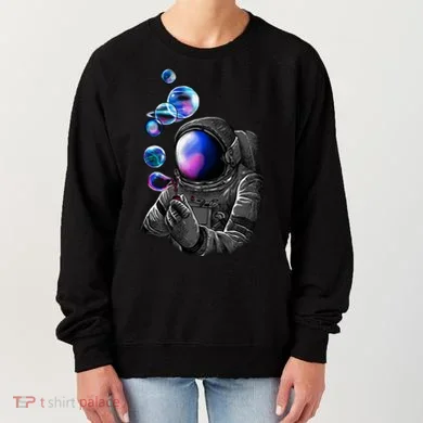 Astronaut Blowing Space Bubbles Women's Sweatshirt