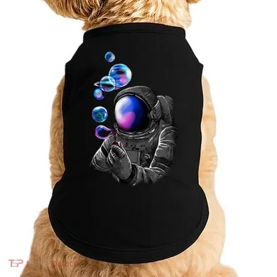Astronaut Blowing Space Bubbles Doggie Tank