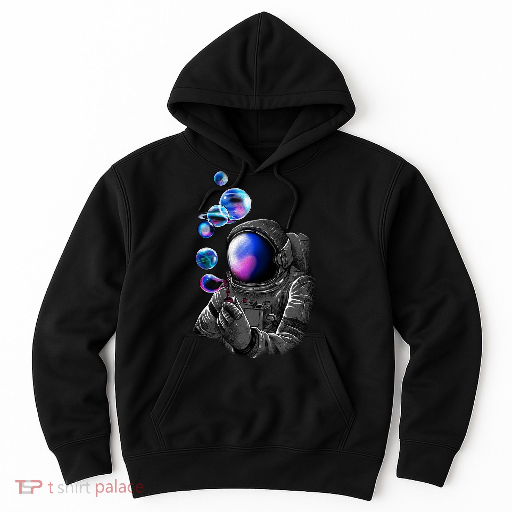 Astronaut Blowing Space Bubbles Hoodie