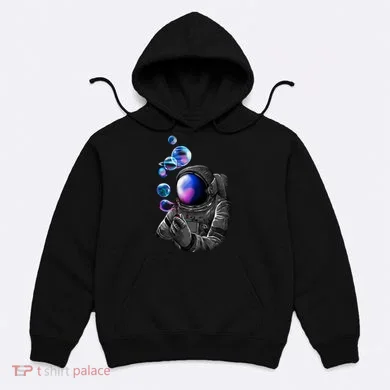 Astronaut Blowing Space Bubbles Hoodie