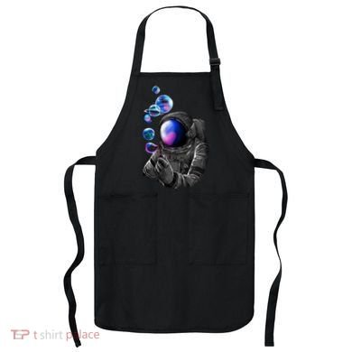 Astronaut Blowing Space Bubbles Apron