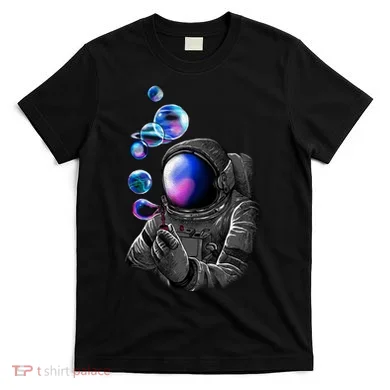 Astronaut Blowing Space Bubbles T-Shirt
