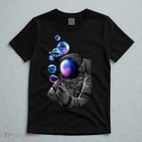 Astronaut Blowing Space Bubbles T-Shirt thumb 5
