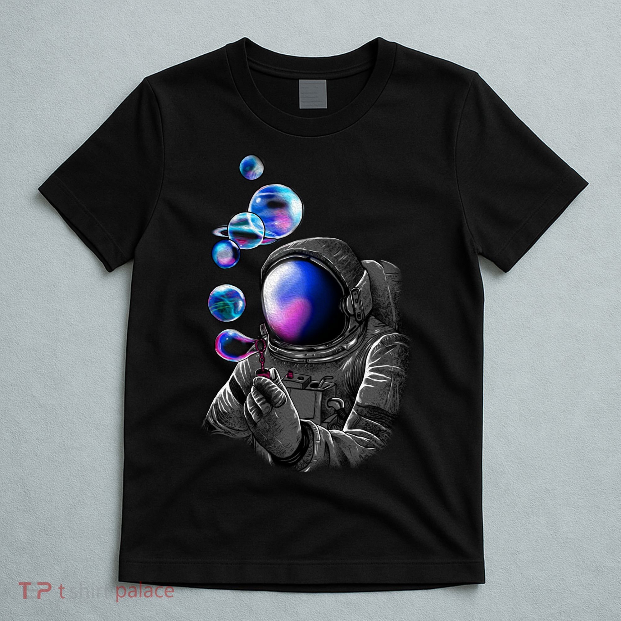 Astronaut Blowing Space Bubbles T-Shirt