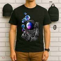 Astronaut Blowing Space Bubbles T-Shirt thumb 6