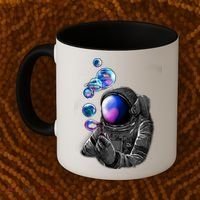 Astronaut Blowing Space Bubbles Coffee Mug thumb 2