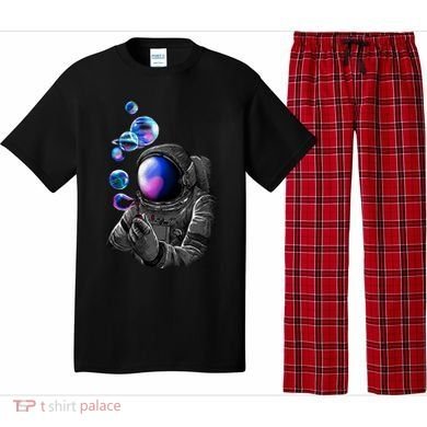 Astronaut Blowing Space Bubbles Pajama Set