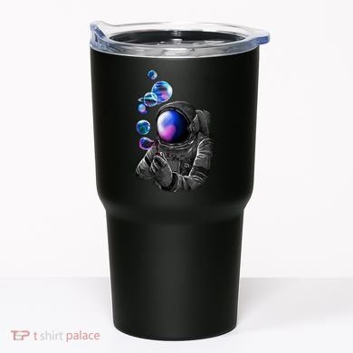 Astronaut Blowing Space Bubbles Tumbler