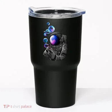 Astronaut Blowing Space Bubbles Tumbler