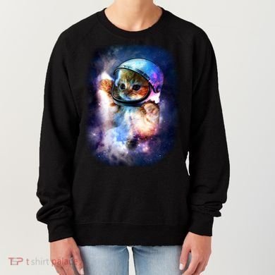 Astronaut Cat In Space Women's Sweatshirt