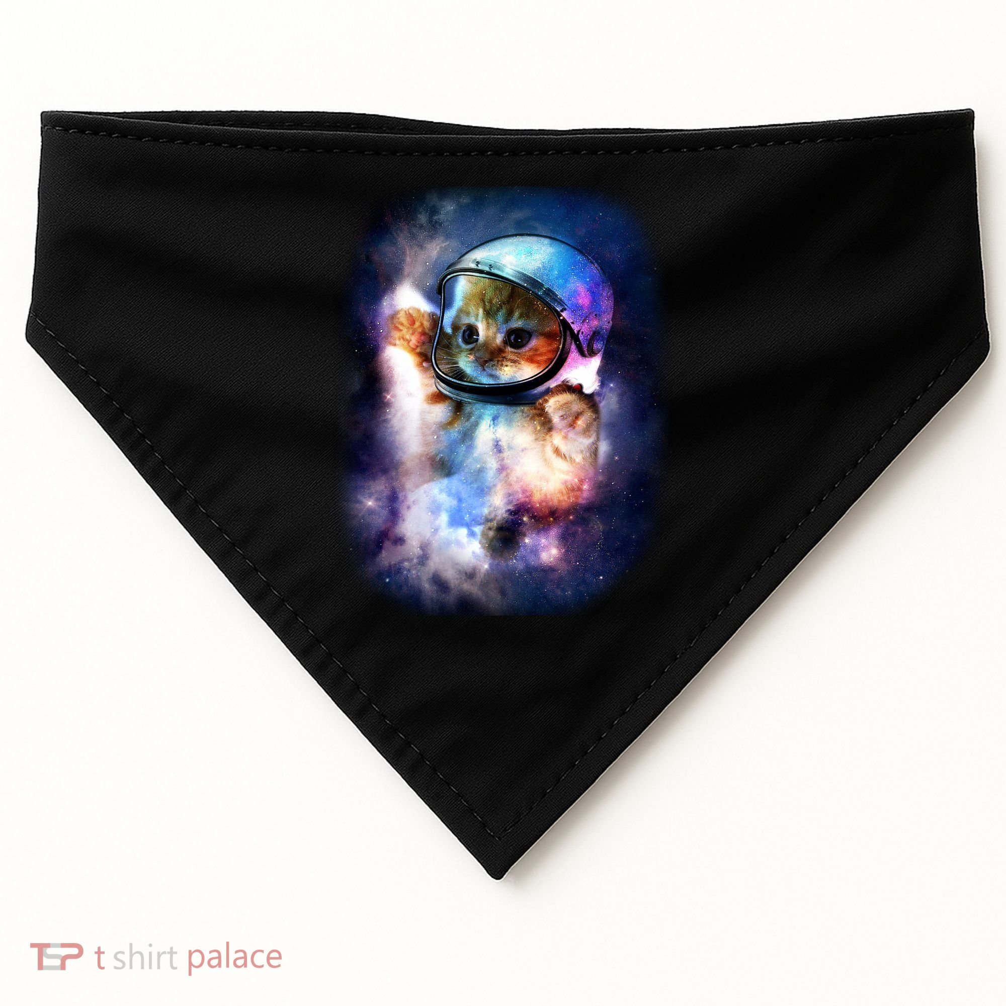 Astronaut Cat In Space USA-Made Doggie Bandana