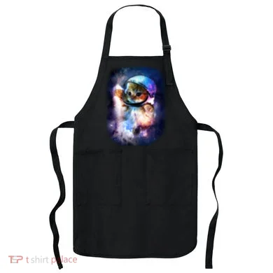 Astronaut Cat In Space Apron