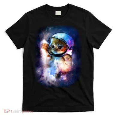 Astronaut Cat In Space T-Shirt