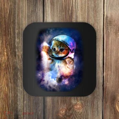 Astronaut Cat In Space Coaster