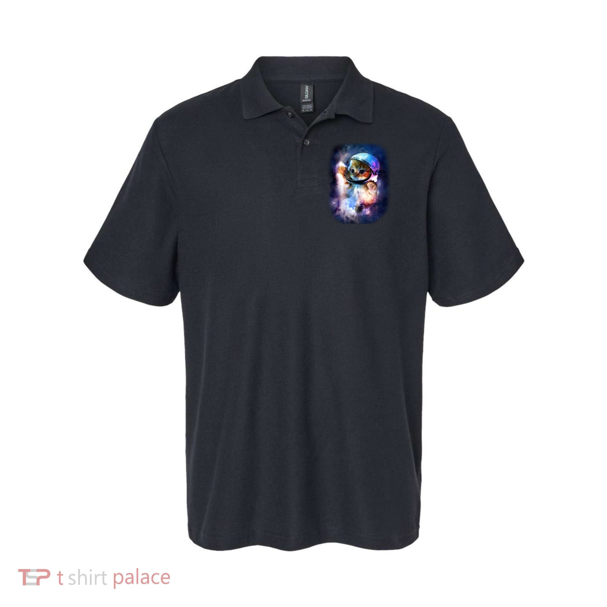 Astronaut Cat In Space Polo