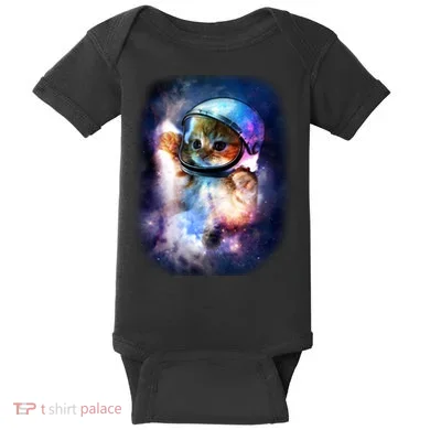 Astronaut Cat In Space Baby Bodysuit