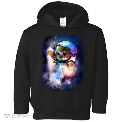 Astronaut Cat In Space Toddler Hoodie