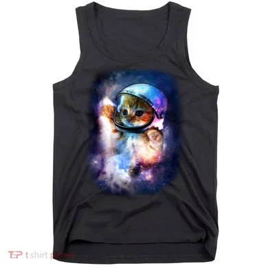 Astronaut Cat In Space Tank Top