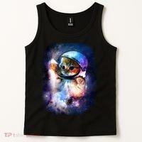 Astronaut Cat In Space Tank Top thumb 2