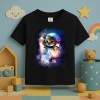 Astronaut Cat In Space Toddler T-Shirt thumb 3