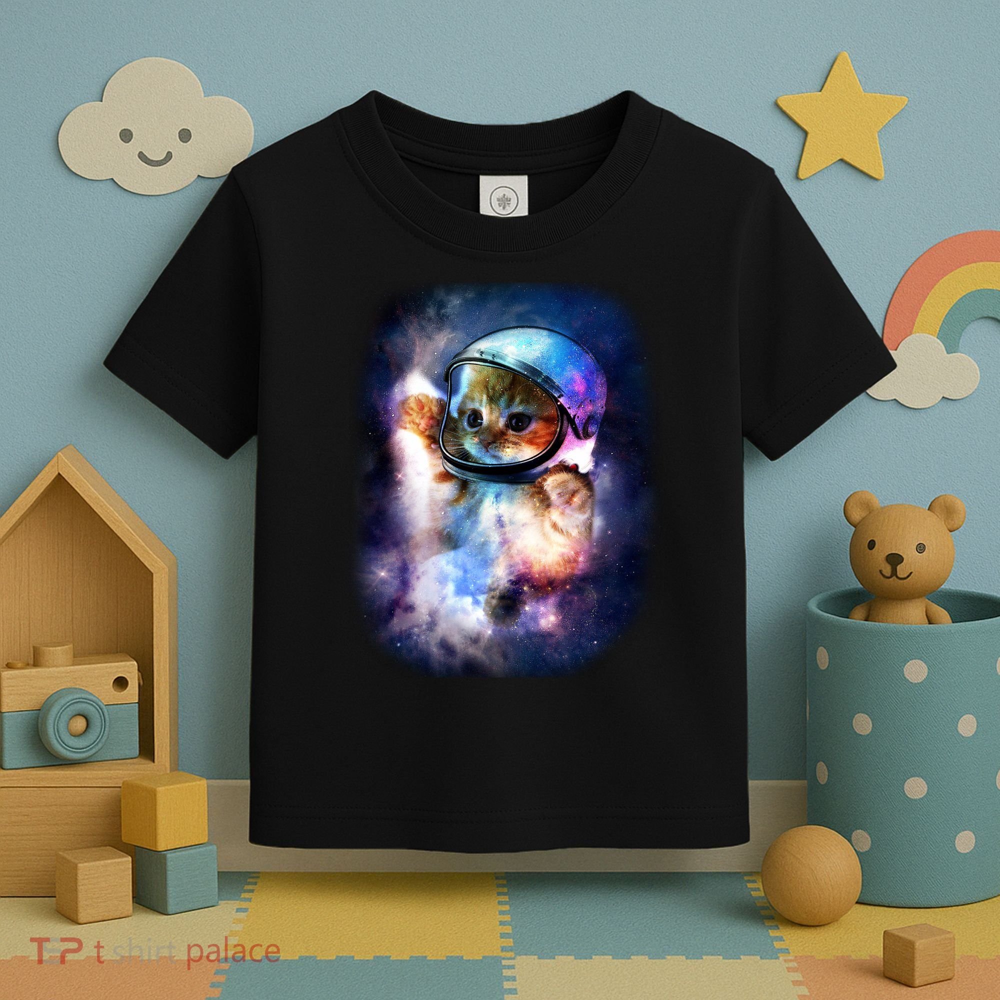 Astronaut Cat In Space Toddler T-Shirt