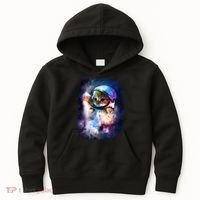 Astronaut Cat In Space Kids Hoodie thumb 0