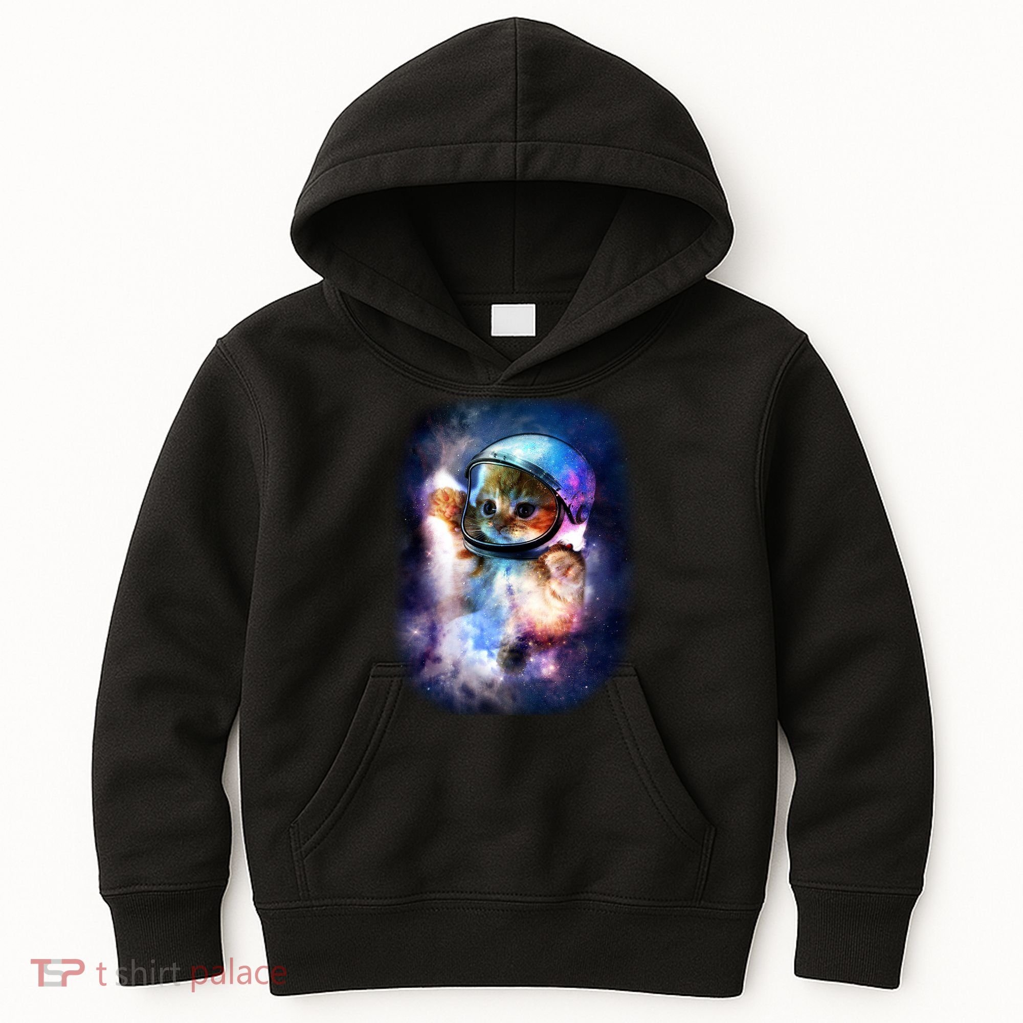 Astronaut Cat In Space Kids Hoodie