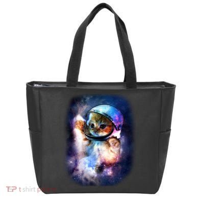 Astronaut Cat In Space Tote Bag
