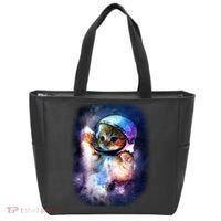 Astronaut Cat In Space Tote Bag thumb 0