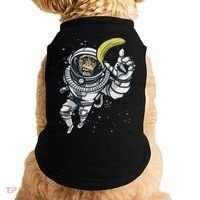 Astronaut Chimp Banana Doggie Tank thumb 0