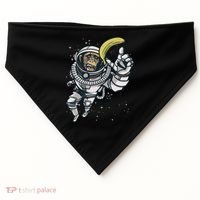 Astronaut Chimp Banana USA-Made Doggie Bandana thumb 0