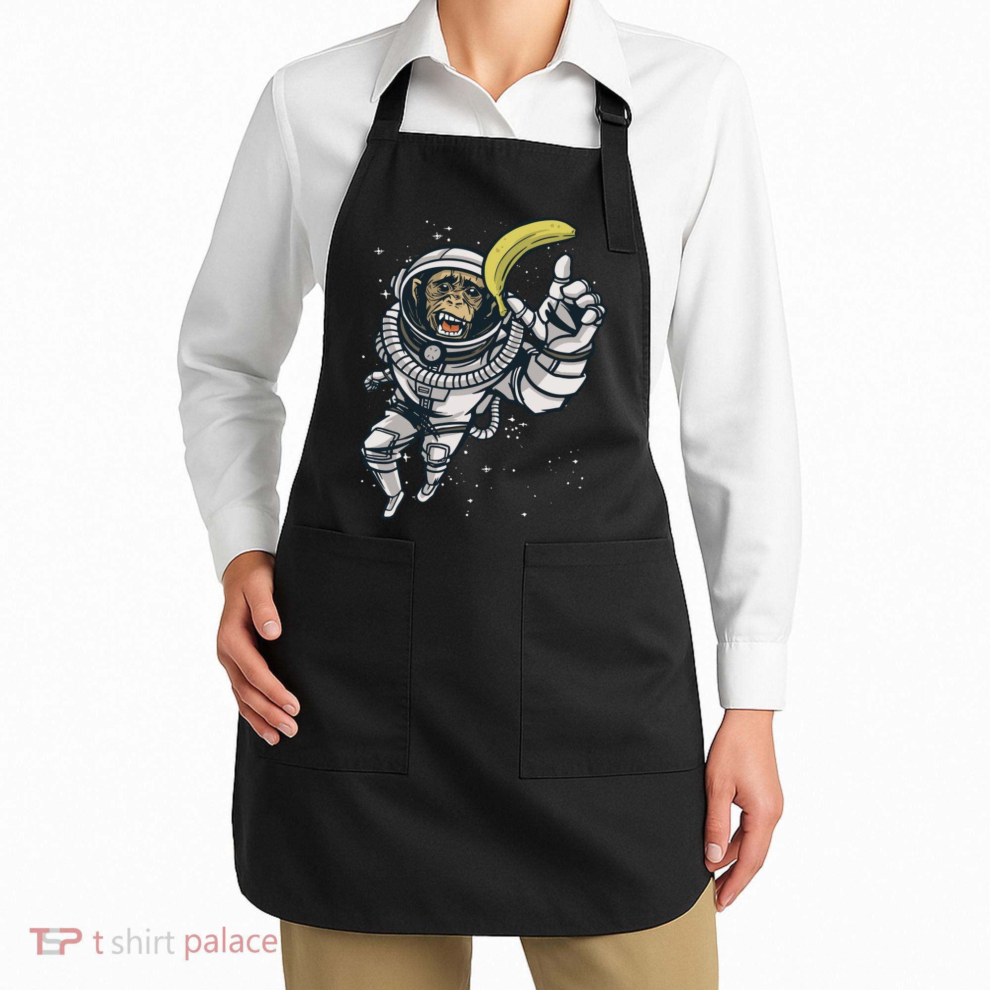 Astronaut Chimp Banana Apron