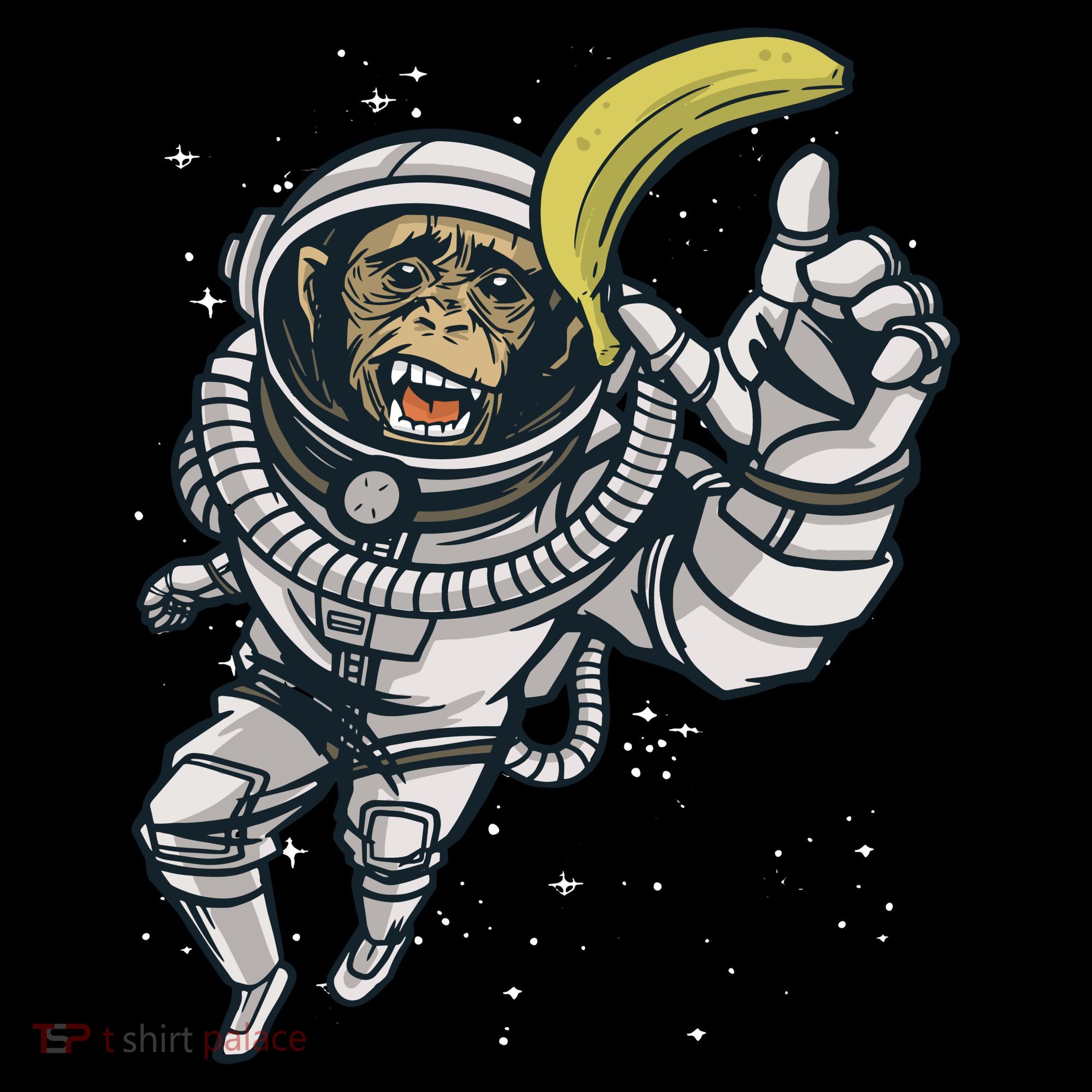 Astronaut Chimp Banana Coffee Mug
