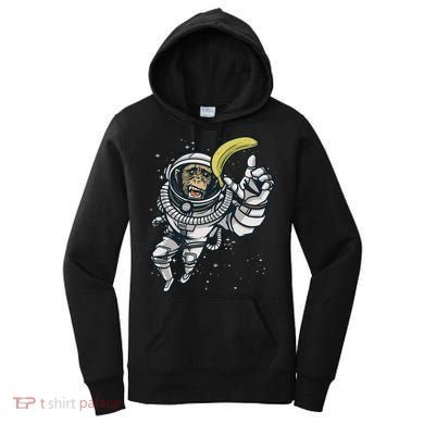 Astronaut Chimp Banana Women's Hoodie